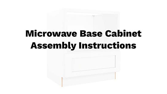 Microwave Base Cabinet