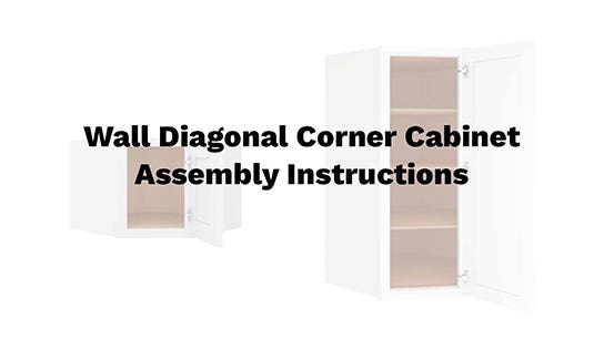 Wall Diagonal Corner Cabinet